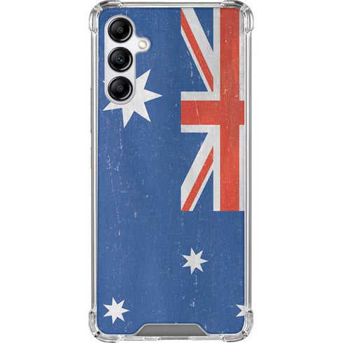 Australia Flag Distressed Galaxy A14 5G Clear Case