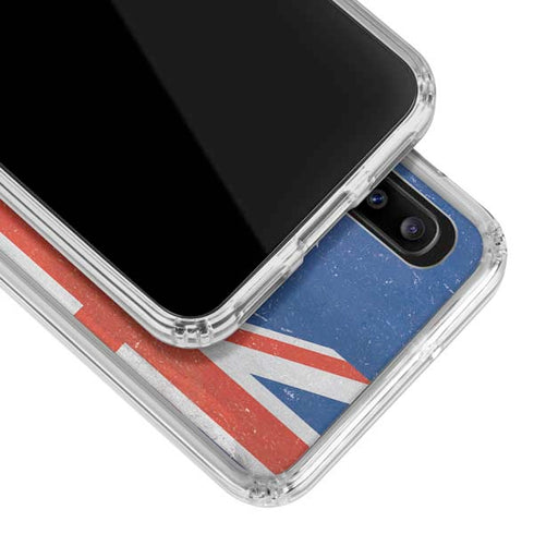 Australia Flag Distressed Galaxy A30 Clear Case