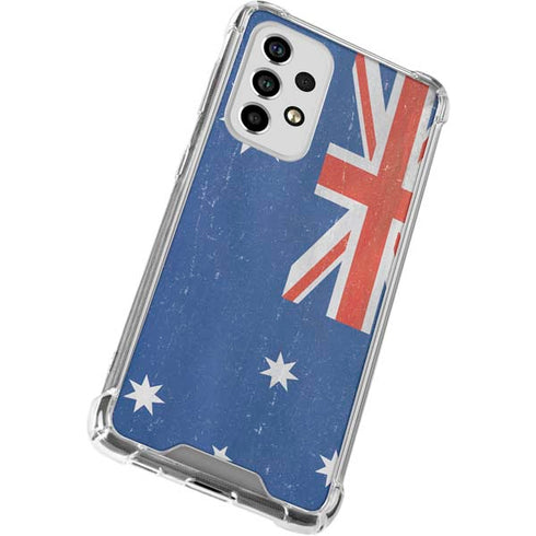 Australia Flag Distressed Galaxy A33 5G Clear Case