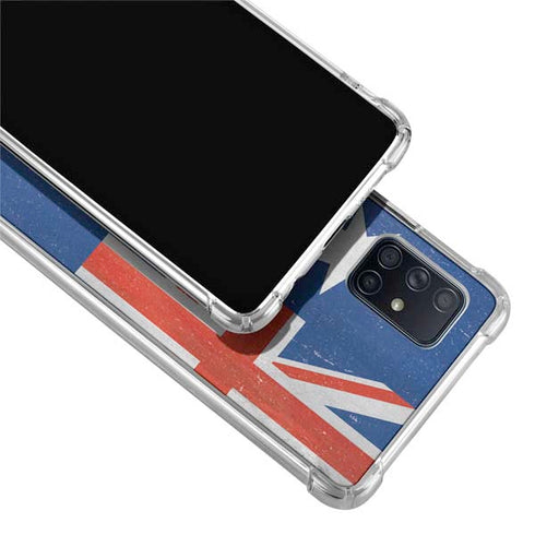 Australia Flag Distressed Galaxy A51 5G Clear Case