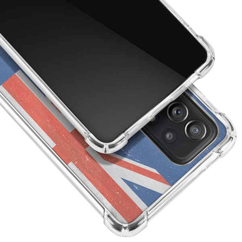 Australia Flag Distressed Galaxy A52 5G Clear Case