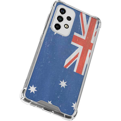 Australia Flag Distressed Galaxy A53 5G Clear Case
