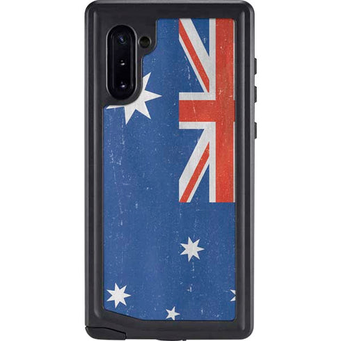 Australia Flag Distressed Galaxy Note 10 Waterproof Case