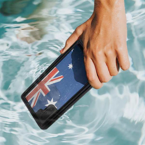 Australia Flag Distressed Galaxy Note 10 Waterproof Case