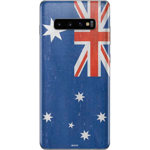 Australia Flag Distressed Galaxy S10 Plus Skin