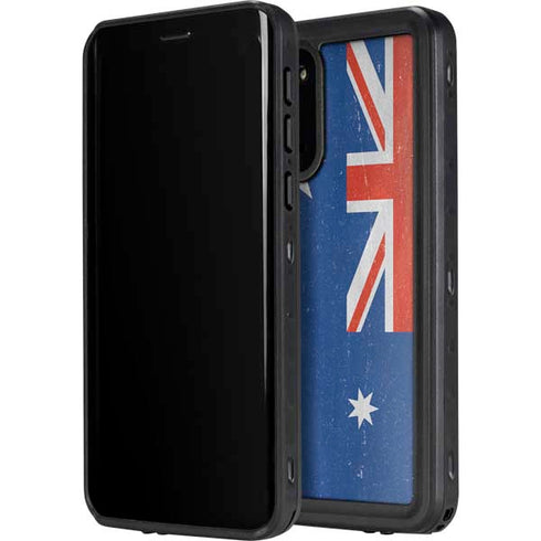 Australia Flag Distressed Galaxy S20 Plus Waterproof Case
