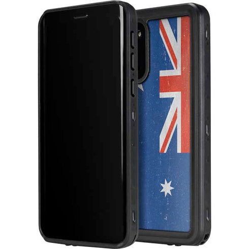 Australia Flag Distressed Galaxy S20 Waterproof Case