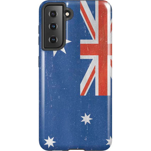 Australia Flag Distressed Galaxy S21 5G Pro Case