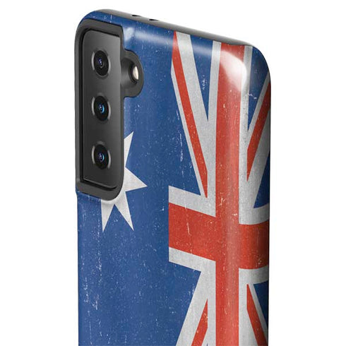 Australia Flag Distressed Galaxy S21 FE Pro Case