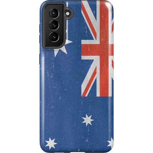 Australia Flag Distressed Galaxy S21 Plus 5G Pro Case