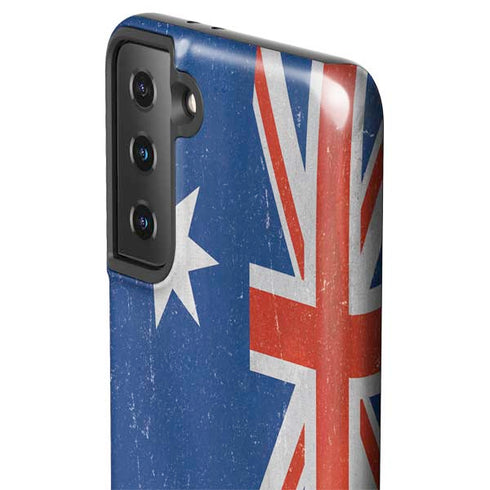 Australia Flag Distressed Galaxy S21 Plus 5G Pro Case