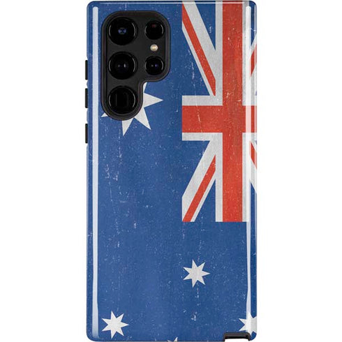 Australia Flag Distressed Galaxy S22 Ultra Pro Case