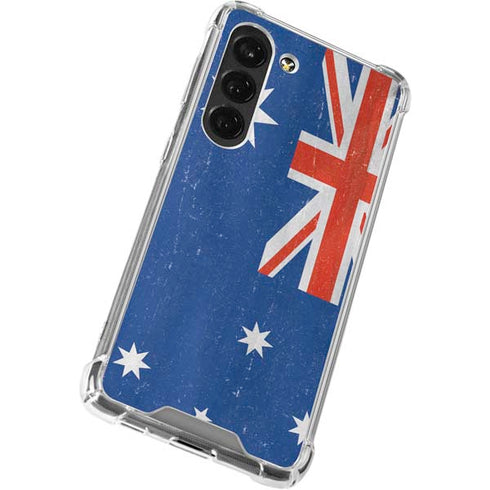 Australia Flag Distressed Galaxy S23 Clear Case