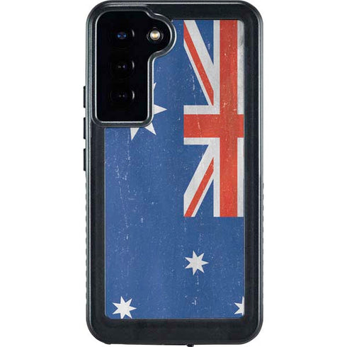 Australia Flag Distressed Galaxy S23 Plus Waterproof Case