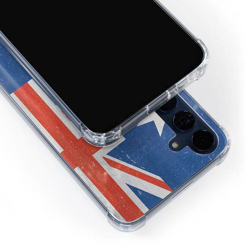 Australia Flag Distressed Galaxy S24 Clear Case