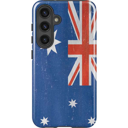 Australia Flag Distressed Galaxy S24 Plus Impact Case