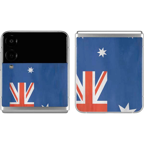 Australia Flag Distressed Galaxy Z Flip4 5G Skin