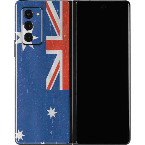 Australia Flag Distressed Galaxy Z Fold2 5G Skin