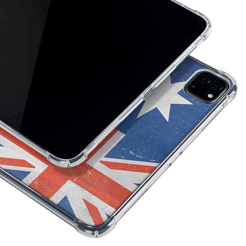 Australia Flag Distressed iPad Pro 12.9in (2020) Clear Case