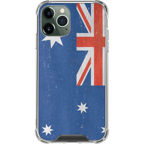 Australia Flag Distressed iPhone 12 Pro Clear Case
