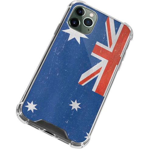 Australia Flag Distressed iPhone 12 Pro Clear Case