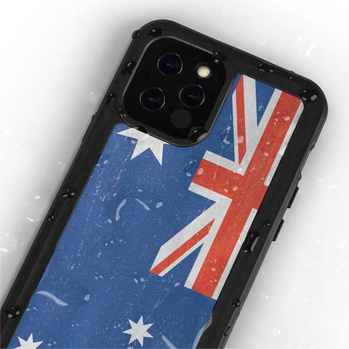 Australia Flag Distressed iPhone 12 Pro Max Waterproof Case