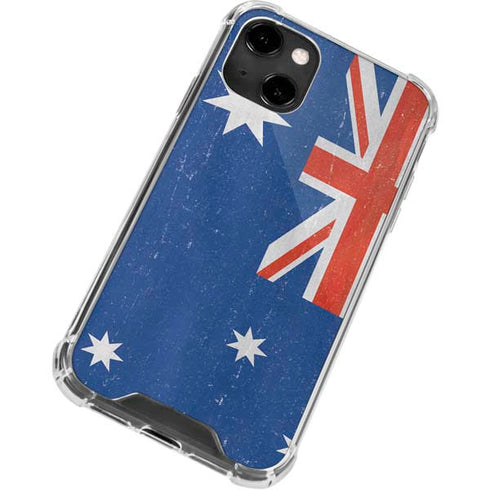 Australia Flag Distressed iPhone 13 Clear Case