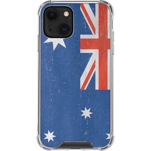 Australia Flag Distressed iPhone 13 Mini Clear Case