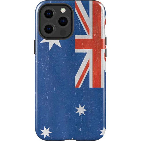 Australia Flag Distressed iPhone 15 Pro Max Impact Case