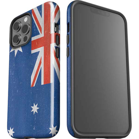 Australia Flag Distressed iPhone 15 Pro Max Impact Case