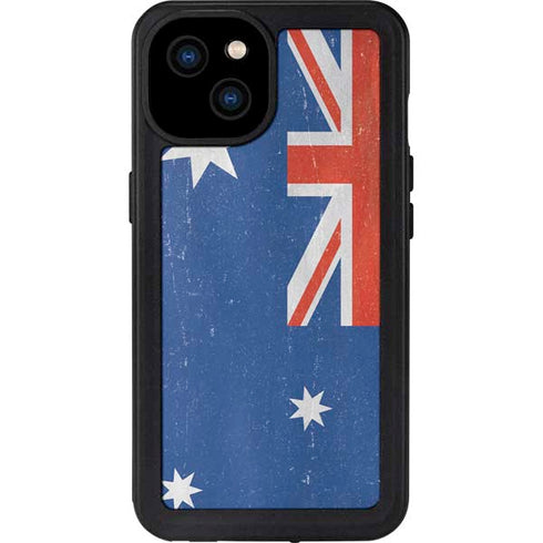 Australia Flag Distressed iPhone 15 Plus Waterproof Case