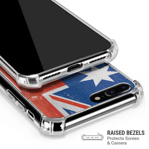 Australia Flag Distressed iPhone 7/8 Plus Clear Case