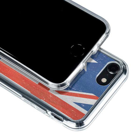 Australia Flag Distressed iPhone SE (2nd & 3rd Gen) Clear Case