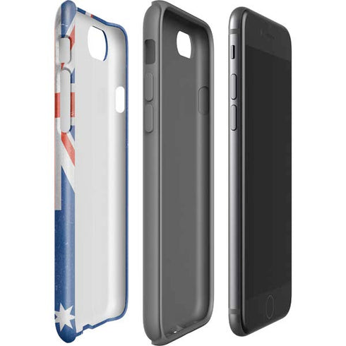 Australia Flag Distressed iPhone SE (2nd & 3rd Gen) Pro Case