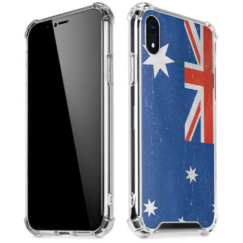Australia Flag Distressed iPhone XR Clear Case