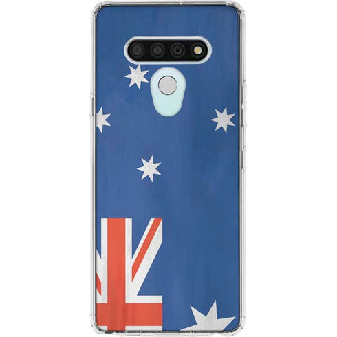 Australia Flag Distressed LG Stylo 6 Clear Case
