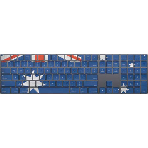 Australia Flag Distressed Magic Keyboard with Numeric Keypad Skin