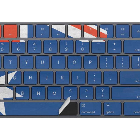 Australia Flag Distressed Magic Keyboard with Numeric Keypad Skin
