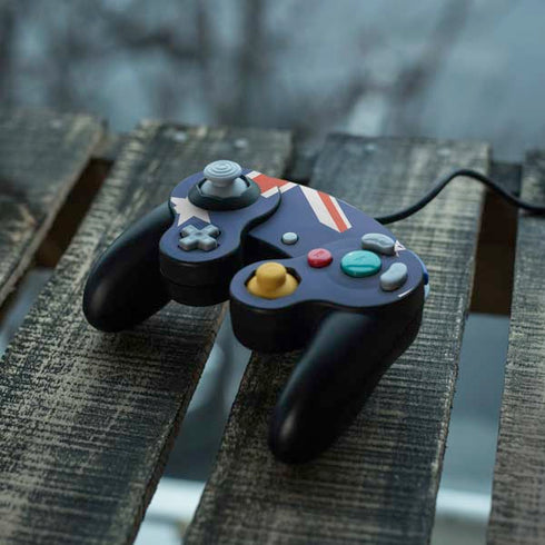 Australia Flag Distressed Nintendo GameCube Controller Skin