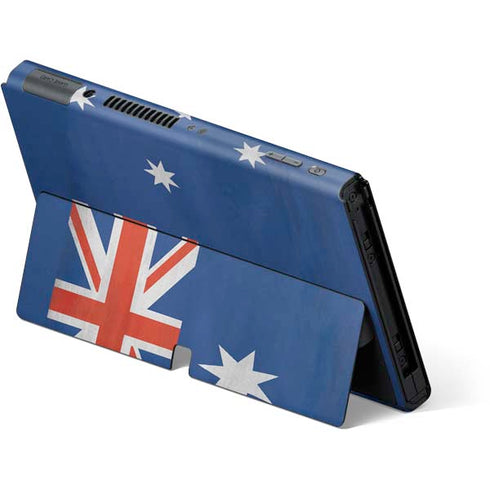 Australia Flag Distressed Nintendo Switch OLED (2021) Skin