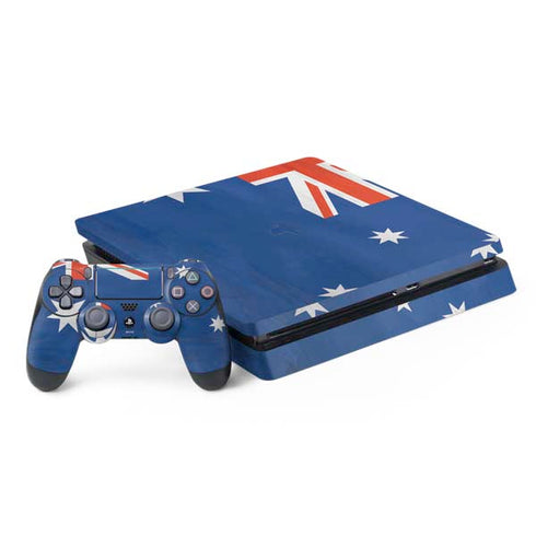Australia Flag Distressed PS4 Slim Bundle Skin