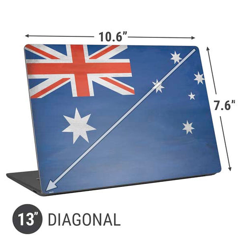 Australia Flag Distressed Universal Laptop 13in (10.6 x 7.6in) Skin