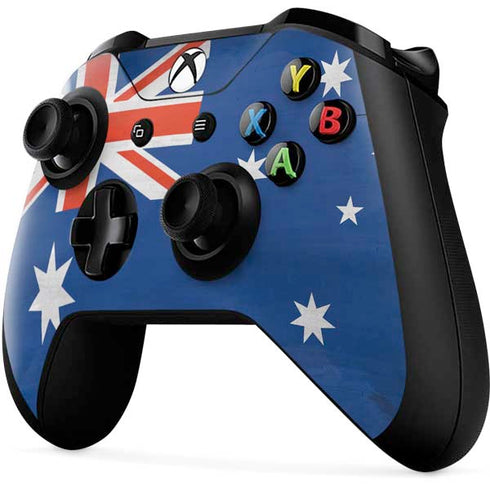 Australia Flag Distressed Xbox One X Controller Skin