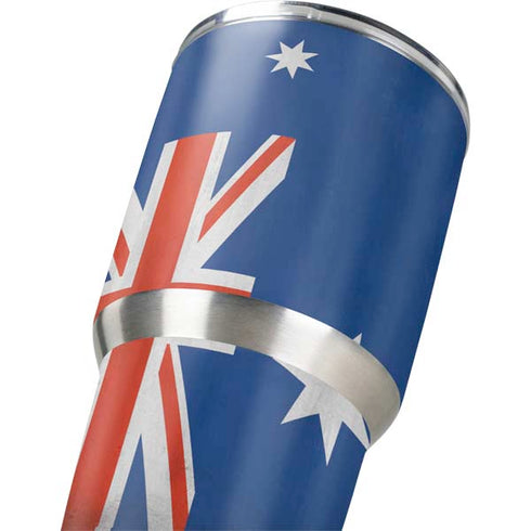Australia Flag Distressed Yeti 30oz Rambler Tumbler Skin