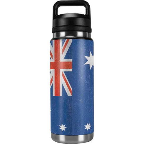 Australia Flag Distressed YETI Rambler 26oz Bottle Skin