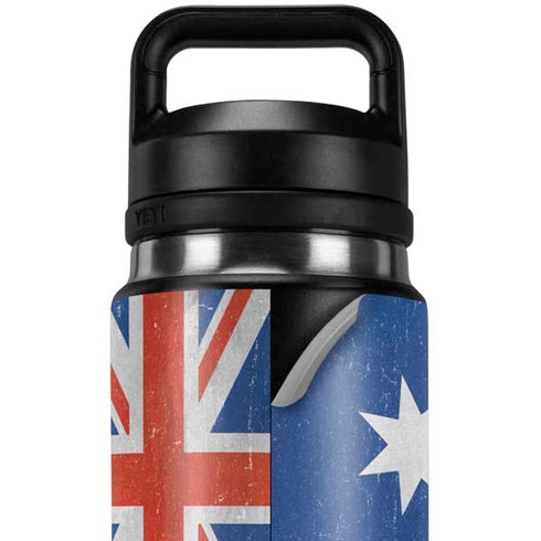 Australia Flag Distressed YETI Rambler 26oz Bottle Skin