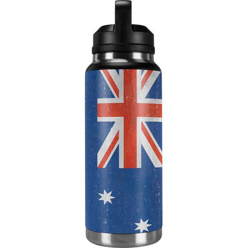 Australia Flag Distressed YETI Rambler 36oz Bottle Skin