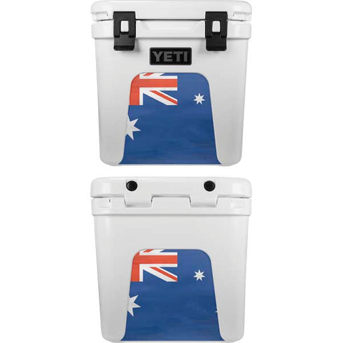 Australia Flag Distressed YETI Roadie 24 Hard Cooler Skin