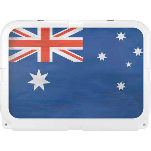 Australia Flag Distressed YETI Tundra 35 Hard Cooler Skin