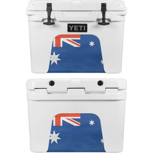 Australia Flag Distressed YETI Tundra 35 Hard Cooler Skin